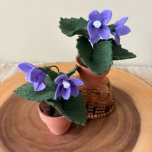 Load image into Gallery viewer, Violet Felt Forever Flower (February Birth Month Flower)
