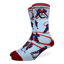 Load image into Gallery viewer, Men's Hockey, Red & Blue Socks: Shoe Size 8-13