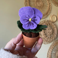 Load image into Gallery viewer, Pansy Felt Forever Flower: All Purple