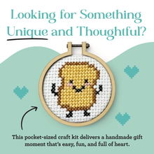 Load image into Gallery viewer, 'A Birthday Toast' Mini Matchbox Cross Stitch Kit