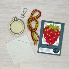 Load image into Gallery viewer, 'I'm Berry Grateful' Mini Matchbox Cross Stitch Kit