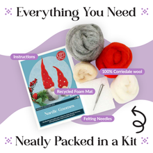 Load image into Gallery viewer, Nordic Gnomes Needle Felting Craft Kit