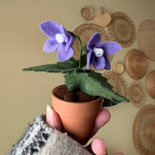Load image into Gallery viewer, Violet Felt Forever Flower (February Birth Month Flower)