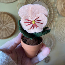 Load image into Gallery viewer, Pansy Felt Forever Flower: Sangria