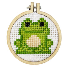 Load image into Gallery viewer, You're Toad-ally Loved! Mini Matchbox Cross Stitch Kit