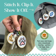 Load image into Gallery viewer, 'For Fox Sake!' Mini Matchbox Cross Stitch Kit