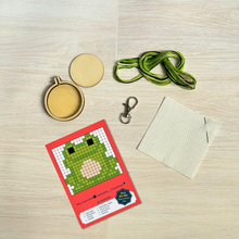 Load image into Gallery viewer, You're Toad-ally Loved! Mini Matchbox Cross Stitch Kit