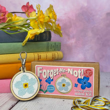 Load image into Gallery viewer, Forget-Me-Not! Mini Matchbox Cross Stitch Kit