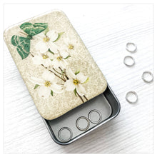 Load image into Gallery viewer, Green Moth and Dogwood Notions Tin: Large