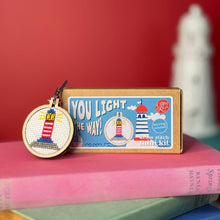 Load image into Gallery viewer, You Light The Way! Mini Matchbox Cross Stitch Kit