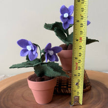 Load image into Gallery viewer, Violet Felt Forever Flower (February Birth Month Flower)