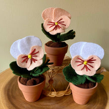 Load image into Gallery viewer, Pansy Felt Forever Flower: Dark Pink