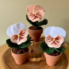 Load image into Gallery viewer, Pansy Felt Forever Flower: Sangria