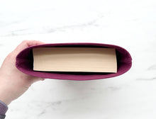 Load image into Gallery viewer, Burgundy Leaves Padded Book Sleeve: Large