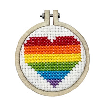 Load image into Gallery viewer, 'No Labels, Just Love' Mini Matchbox Cross Stitch Kit