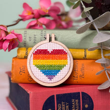 Load image into Gallery viewer, 'No Labels, Just Love' Mini Matchbox Cross Stitch Kit