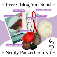 Load image into Gallery viewer, British Birds Red Robin Needle Felting Craft Kit