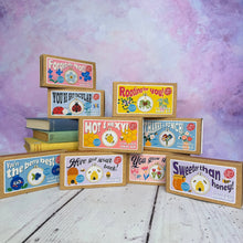 Load image into Gallery viewer, Forget-Me-Not! Mini Matchbox Cross Stitch Kit