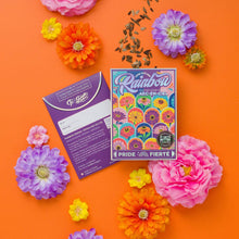 Load image into Gallery viewer, Rainbow Zinnia Flowers (Pride) - Floriography Seed Packet