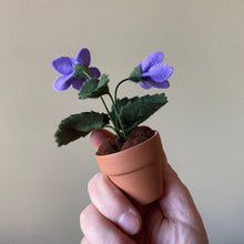 Load image into Gallery viewer, Violet Felt Forever Flower (February Birth Month Flower)