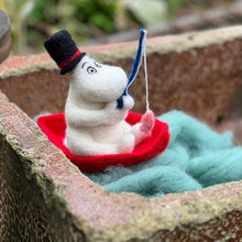Load image into Gallery viewer, Moominpappa Goes Fishing - Needle Felting Kit