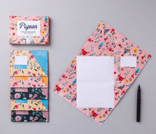 Load image into Gallery viewer, Sunday Letter Pigeon, Folding Letter Stationery, Pack of 6