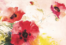 Load image into Gallery viewer, Watercolor Poppies Note Cards