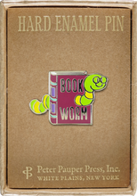 Load image into Gallery viewer, Bookworm Enamel Pin