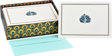 Load image into Gallery viewer, Peacock Note Cards