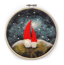 Load image into Gallery viewer, Gnomes in a Hoop Needle Felting Craft Kit