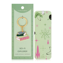 Load image into Gallery viewer, Book-Lover's Keychain & Bookmark - Science Fiction