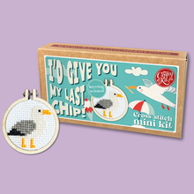 Load image into Gallery viewer, I'd Give You My Last Chip! Mini Matchbox Cross Stitch Kit