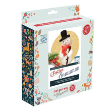 Load image into Gallery viewer, Festive Snowman Needle Felting Craft Kit