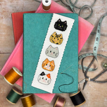 Load image into Gallery viewer, Kitty Cats Cross Stitch Bookmark Kit