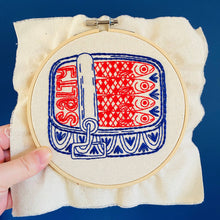 Load image into Gallery viewer, Sardines Complete Embroidery Kit