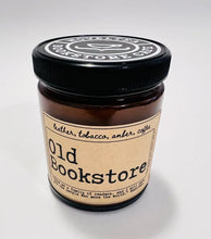 Load image into Gallery viewer, Old Bookstore - Leather and Coffee Scented Candle Jar