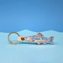 Load image into Gallery viewer, Gone Fishing Key Fob: Pale Pink