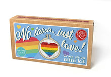 Load image into Gallery viewer, 'No Labels, Just Love' Mini Matchbox Cross Stitch Kit