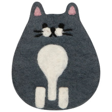 Load image into Gallery viewer, Cat Club Felt Coasters Set of 4 Assorted