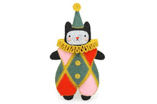 Load image into Gallery viewer, Harlequin Cat Felt Doll Kit