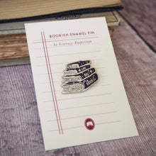 Load image into Gallery viewer, I Like Big Books Enamel Book Lover Literature Pin Badge