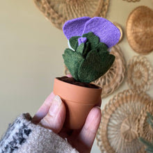 Load image into Gallery viewer, Pansy Felt Forever Flower: Peach