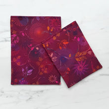 Load image into Gallery viewer, Burgundy Leaves Padded Book Sleeve: Large