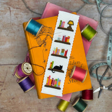Load image into Gallery viewer, Book Lover Cross Stitch Bookmark Kit