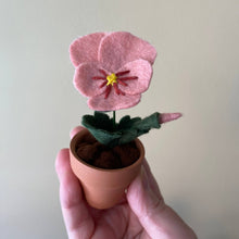 Load image into Gallery viewer, Pansy Felt Forever Flower: Peach