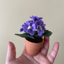 Load image into Gallery viewer, Primrose Felt Forever Flower (February Birth Month Flower): Purple
