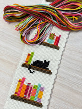 Load image into Gallery viewer, Book Lover Cross Stitch Bookmark Kit
