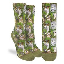 Load image into Gallery viewer, Women's Staring Owls Socks: Shoe Size 5-9
