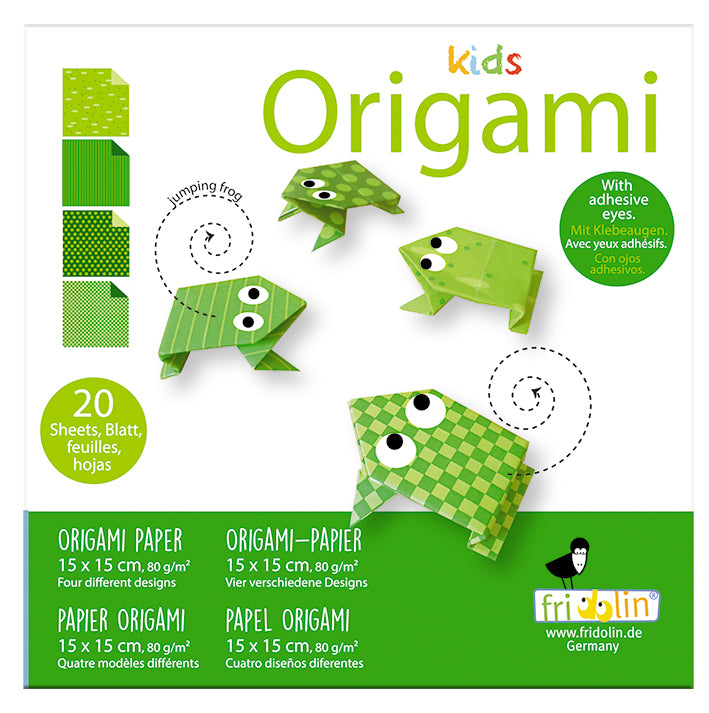 Kid's Origami Paper - Frogs