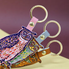 Load image into Gallery viewer, Nocturnal Owl Key Fob: Burnt Orange
